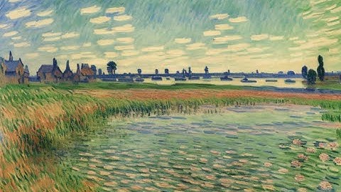 [GPT3 & Stable Diffusion 2.1 Animation]  Monet   Claude Monet S Breathtakingly Soft Hued Landscape