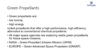 Green Spacecraft Propellants
