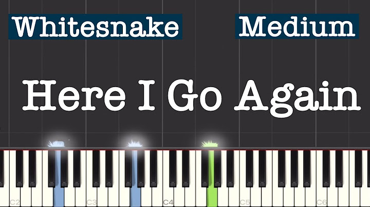 Here I Go Again Piano version - Piano performance video thumbnail