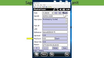 How To Automate Sage 50 Physical Inventory Counts Using EzScanIt - 800.766.6770 www.ezscanit.com