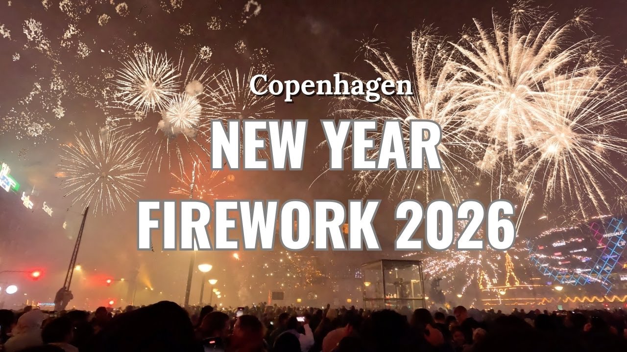 New Year Fireworks 2026, Copenhagen, Denmark