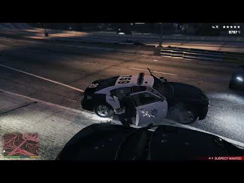 GTA 5 - Shootout With Vagos In Los Santos Customs + Six Star Escape