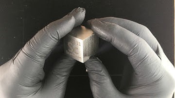 Luciteria Science scandium density cubes