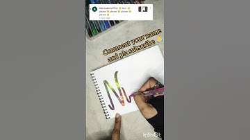 comment your name #viral #nameart #short #video