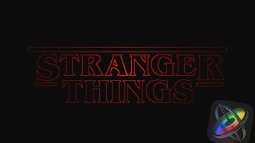 Stranger Things tittle sequence⎮Apple Motion 2021