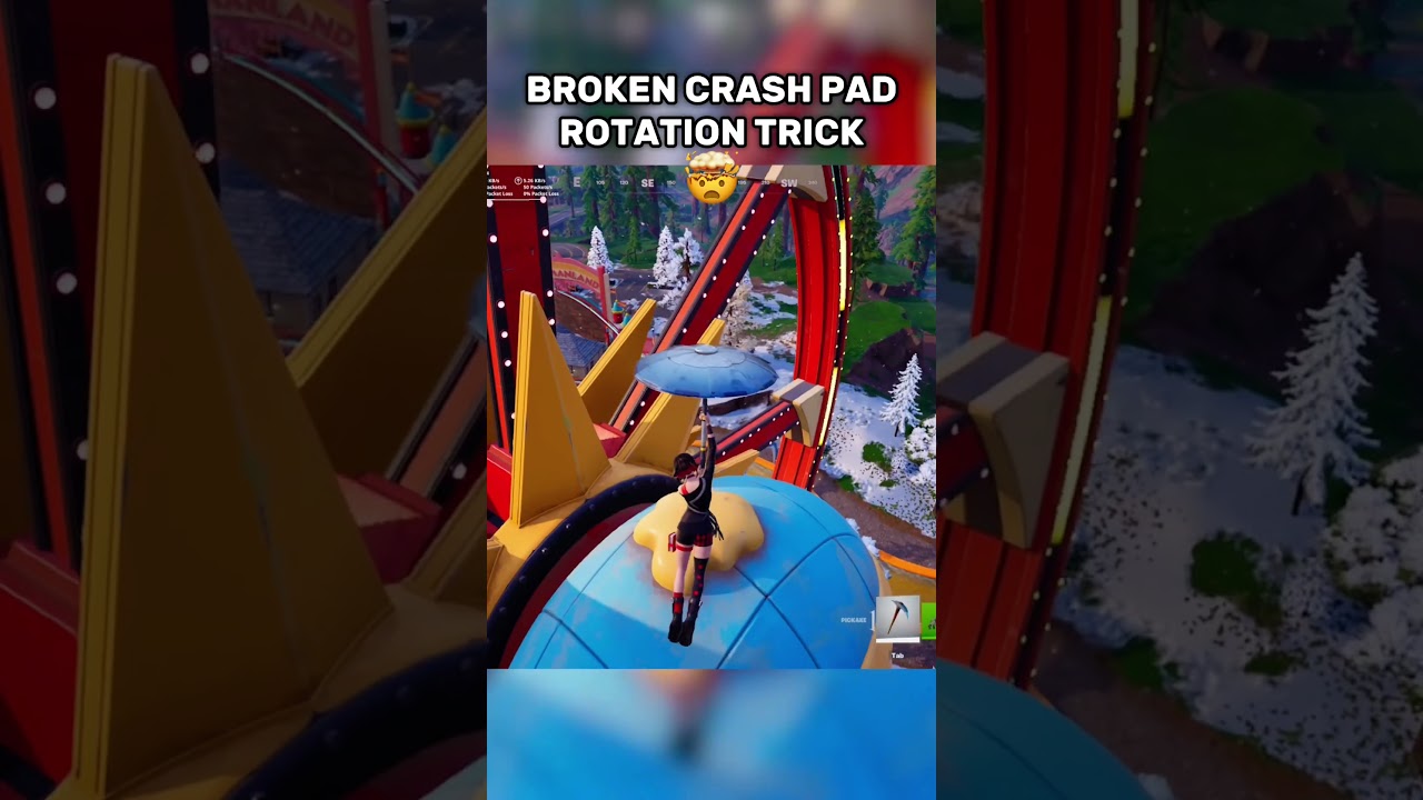 BROKEN Crash Pad Rotation Trick in Fortnite Chapter 7 💀 