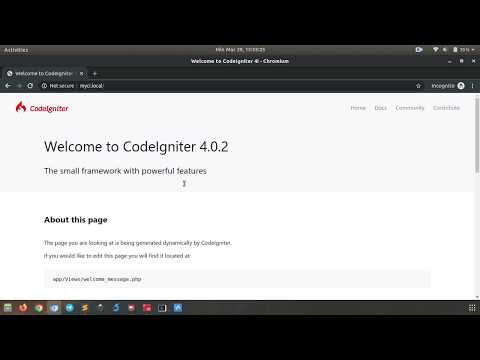 Install CodeIgniter 4