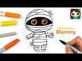 How to Draw a Mummy Easy | Beanie Boos Halloween