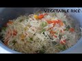 Cooking vegetable rice by life with rabia atif