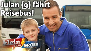KAI wird BUSFAHRER: Julan (9) ist sein Fahrlehrer!  | Klein gegen Groß