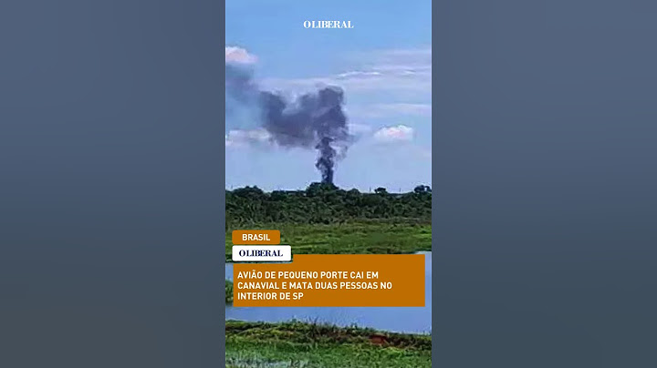 Avião de pequeno porte cai em canavial e mata duas pessoas no interior de SP
