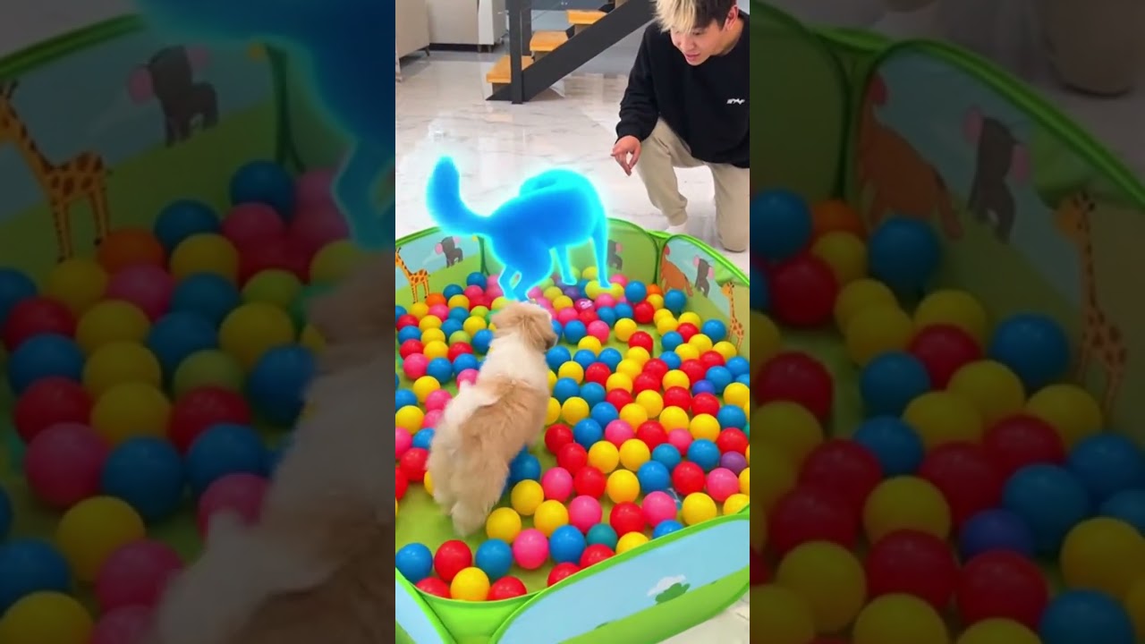 WHAT IS OUR DOG DOING?! 😨 *IMAGINARY FRIEND* Caught in the act 