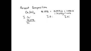 U5 Video Notes - Percent Composition from a Formula
