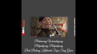 Pitutur luhur wayang Dewa Narada alm.Ki Seno Nugroho