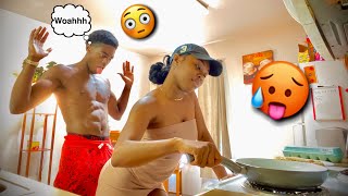 Leading My BOYFRIEND On To See How He Reacts!! *gets crazy*