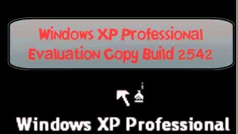 Windows Whistler Build 2542 Booting Up And Shutting Down