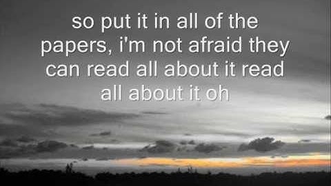 Emeli Sandé Read All About It pt III) lyrics on screen