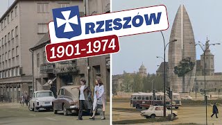 The city of Rzeszów on old color photographs from 1901 - 1974 / History of Poland