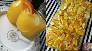 حبتين برتقال ?? و حبة ليمون? تحصلي على أروع عصير منعش ?طريقة تخزين البرتقال و الليمون لشهر رمضان