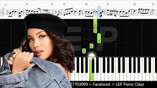 Video thumbnail of "နီနီခင်ဇော် (Ni Ni Khin Zaw) - အဆင်ပြေပါတယ် (A Sin Pyay Par Del) | Piano (Keyboard) Tutorial + Sheet"