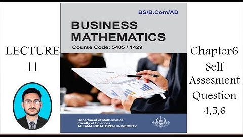 AIOU business math unit 6 Question 4,5,6 || AIOU 1429/5405 || crammer rule || business math chapter6