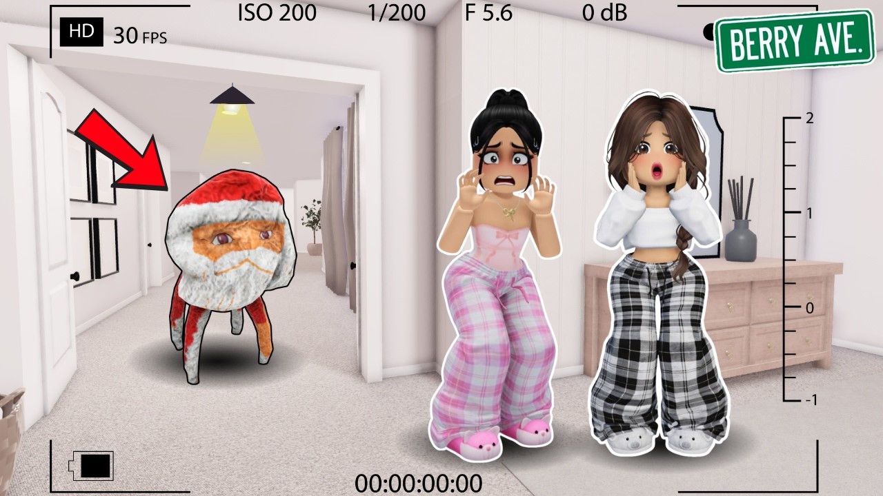 HAGO PIJAMADA CON MI HERMANA PERO GOO GOO GAGA SE NOS APARECE A LAS 3AM EN LAS CAMARAS EN ROBLOX
