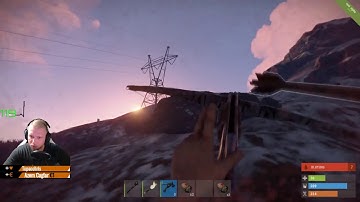 scuse playing Rust @Twitch with pulsoid heart rate widget