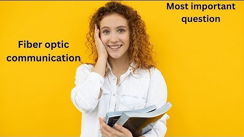 Makaut Asked  Fiber Optic Communication Solved Numerical