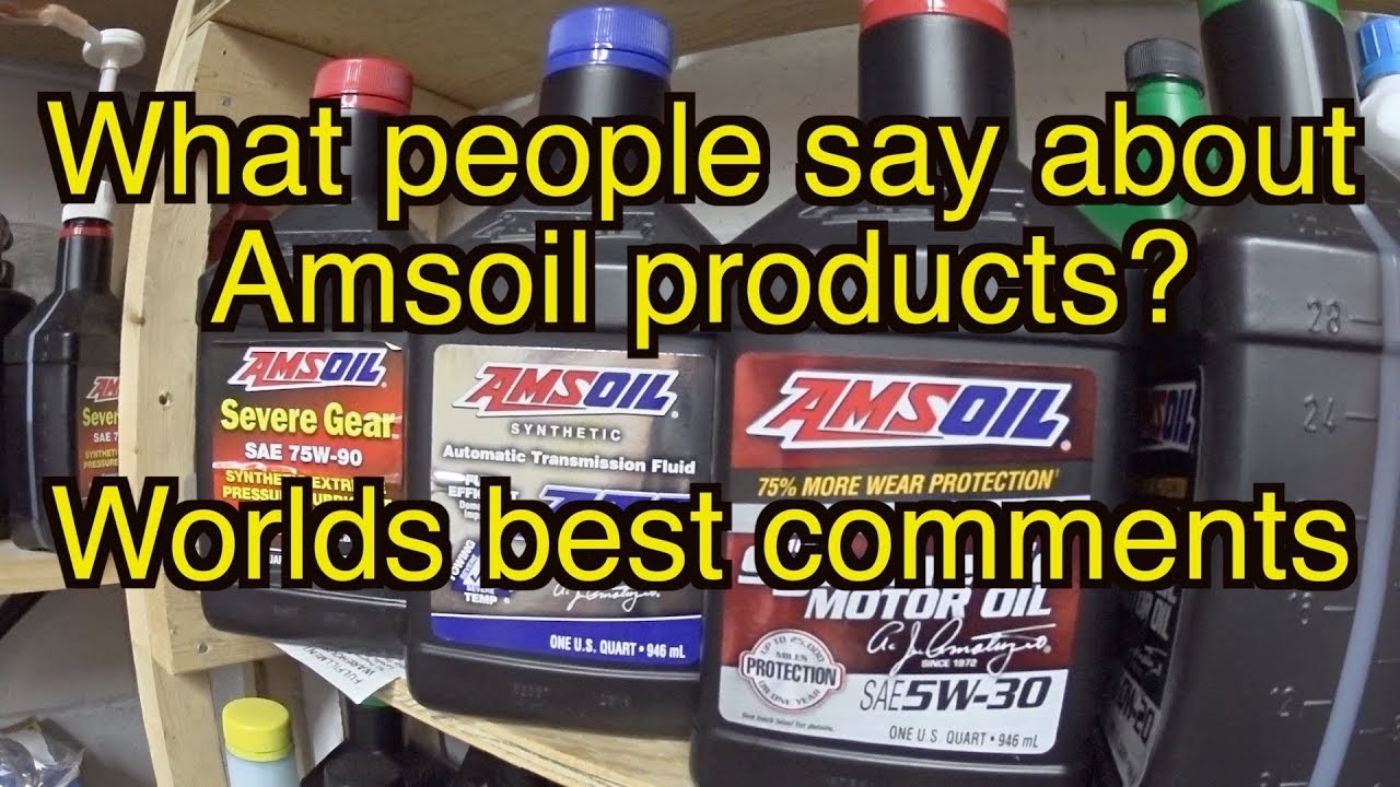 Best comments about AMSOIL products. Amsoil vs Mobil 1 vs motorcraft vs