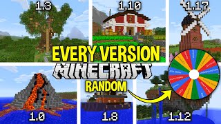 I Built Something in EVERY Version of Minecraft! (1.0-1.18)