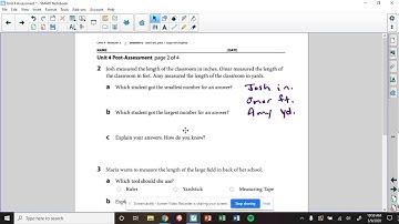 Unit 4 Post Assessment