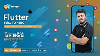 Flutter Zero to Hero App Development (Android & iOS) || EduTock Flutter Course || #edutock #flutter