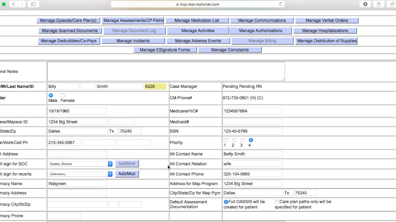 HCNET - Looking Up Patient Information