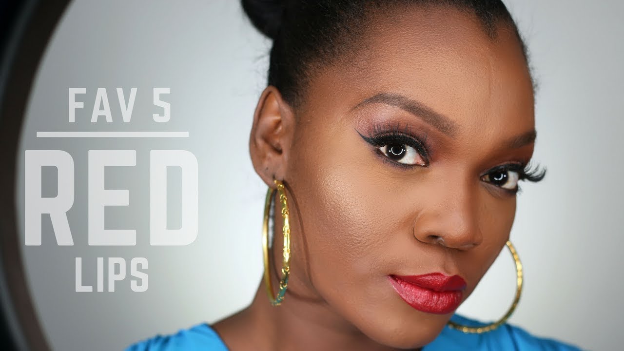 Top 5 Favorite Red Lipsticks For Women Of Colour - YouTube