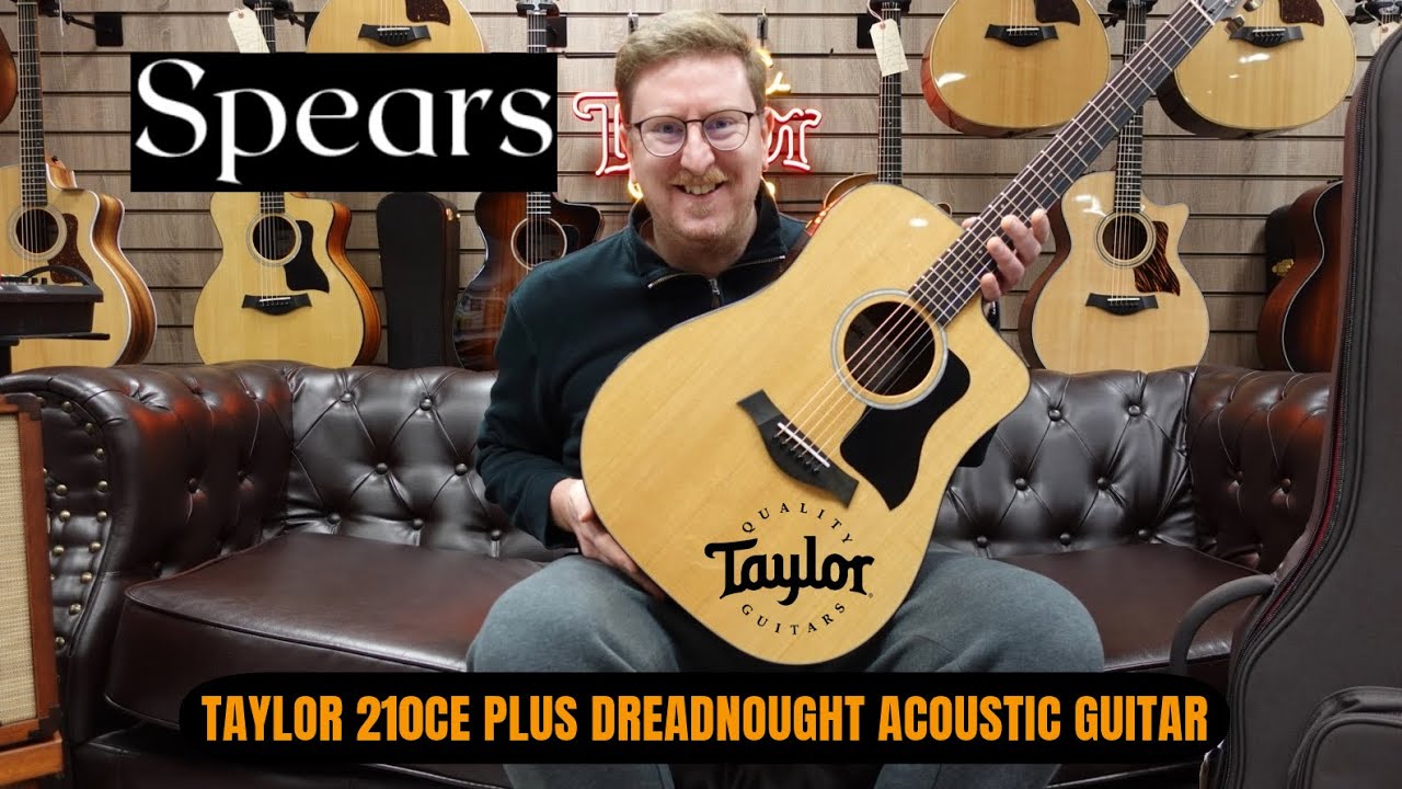Taylor 210ce Plus Dreadnought Electro Acoustic Guitar - Spears