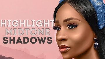 how to add highlight to your Photoshop smudge paint