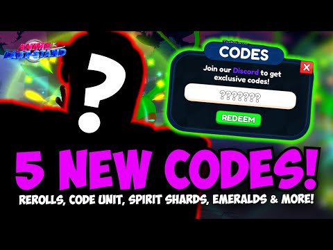 5 New OP Codes! REROLLS, CODE UNIT, SPIRIT SHARDS, EMERALDS & MORE! 