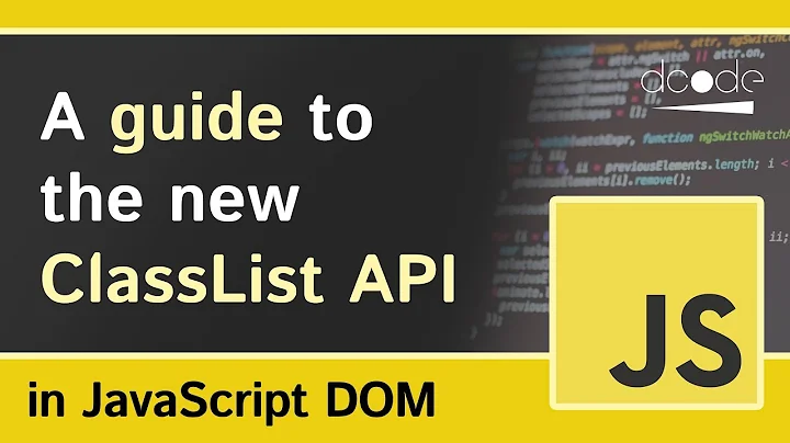Class List (classList) Property - JavaScript DOM Tutorial For Beginners