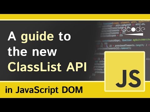 Class List (classList) Property - JavaScript DOM Tutorial For Beginners