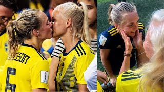 Pernille Harder and Magdalena Eriksson  sweet moments