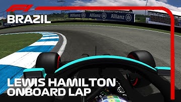 F1 2021 Lewis Hamilton Onboard Lap Brazil Circuit| Rfactor F1 2021 mod CHT 1.03