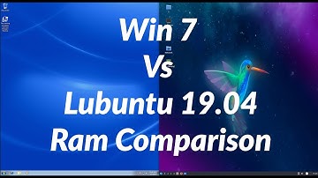 Windows 7 Vs Lubuntu 19.04 RAM COMPARISON