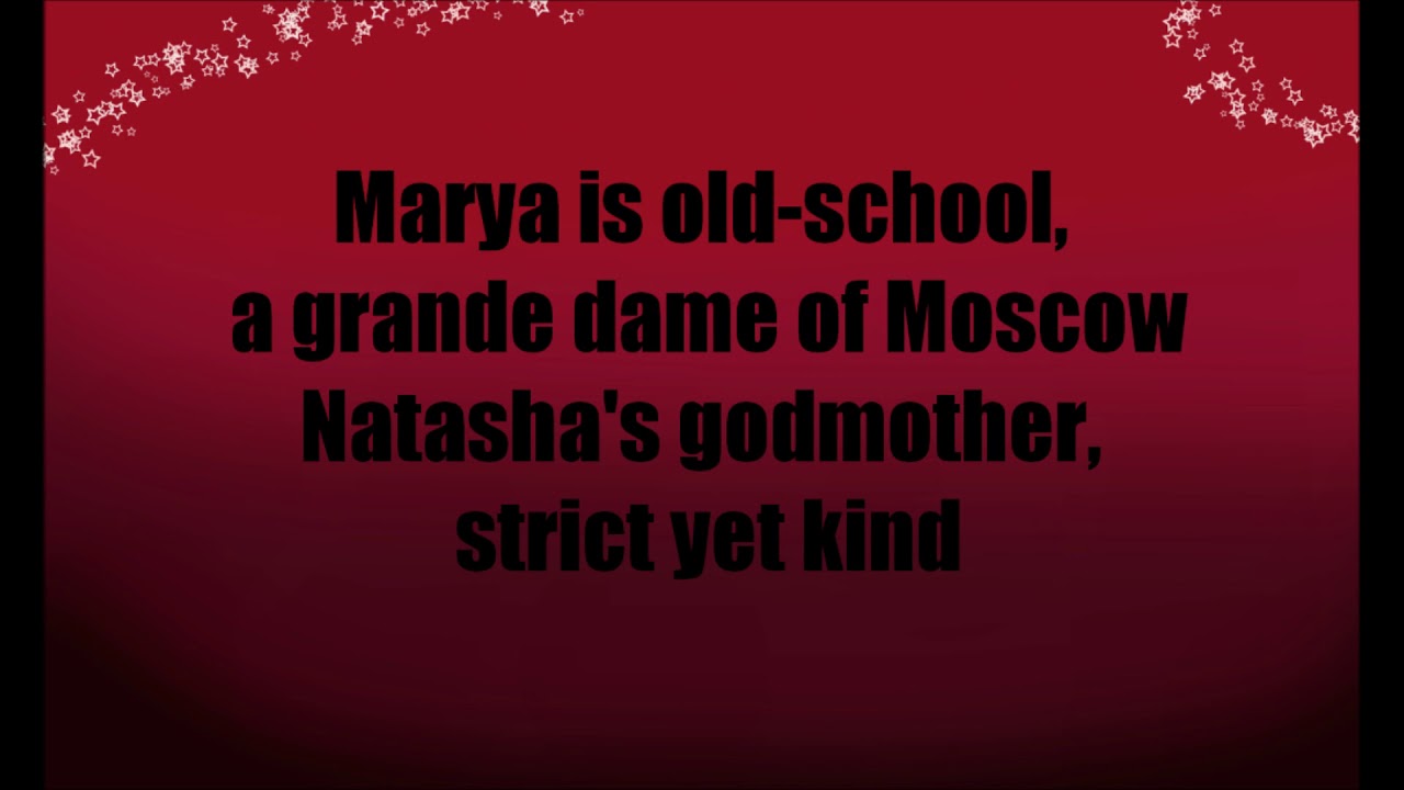 Great Comet Prologue Lyrics Youtube