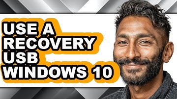 How to Use a Recovery Usb Windows 10 (only Way)