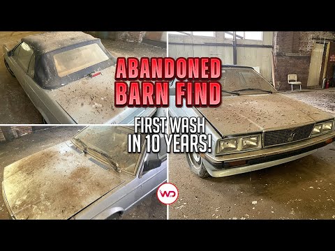 ABANDONED BARN FIND First Wash In 10 Years Maserati! Satisfying Car Detailing Restoration
