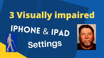 😎 How to Set up iPhone and iPad for visually impaired persons in 3-steps