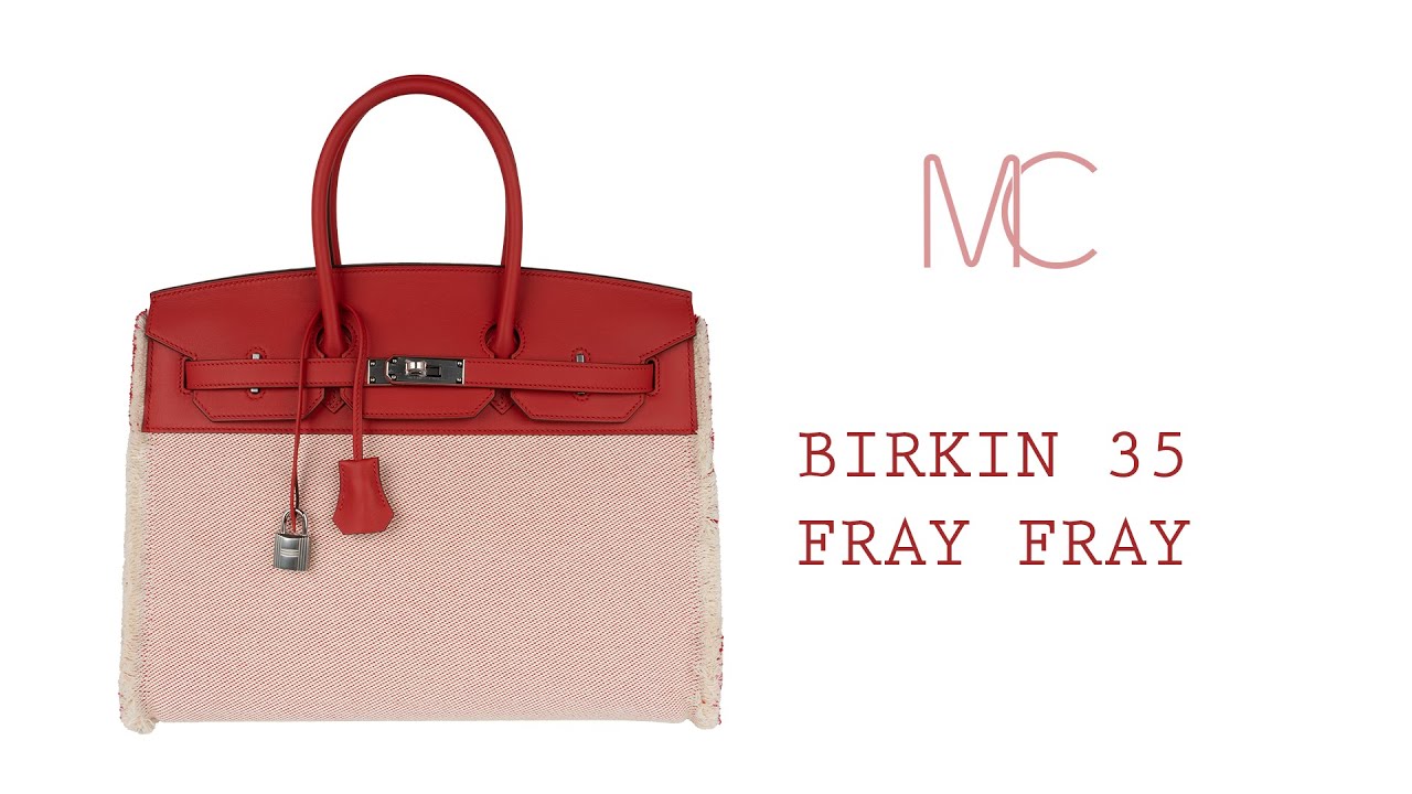 Hermès Birkin Fray 35 Swift / Toile Sesame