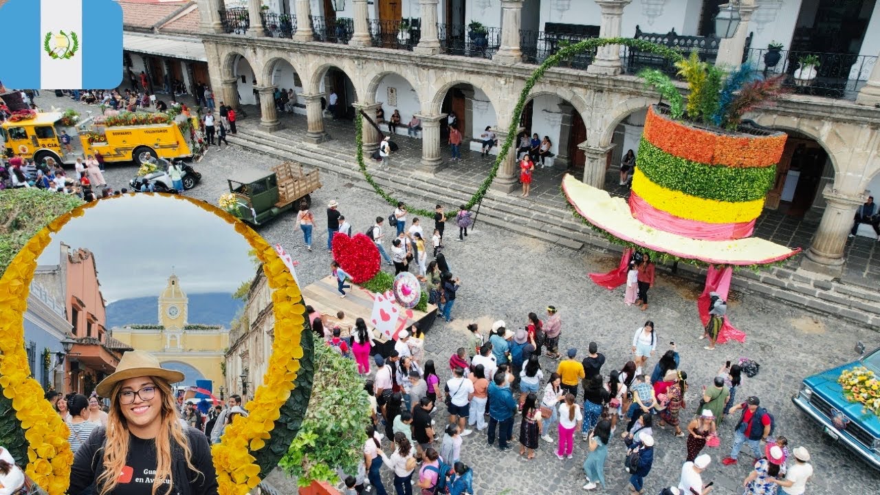 Festival de las flores 2024 Antigua Guatemala 💐🇬🇹🌹😍