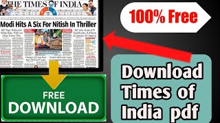 How to download times of india newspaper in pdf | current affairs screenshot 5