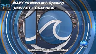(#182) WAVY: 10 News at 6 Opening (NEW SET + GRAPHICS)